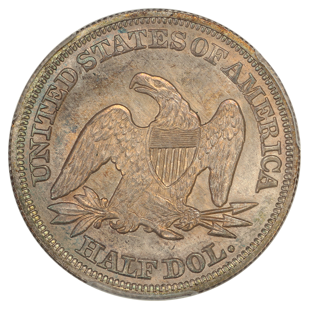 image for: 1855 Arrows 50c PCGS MS66