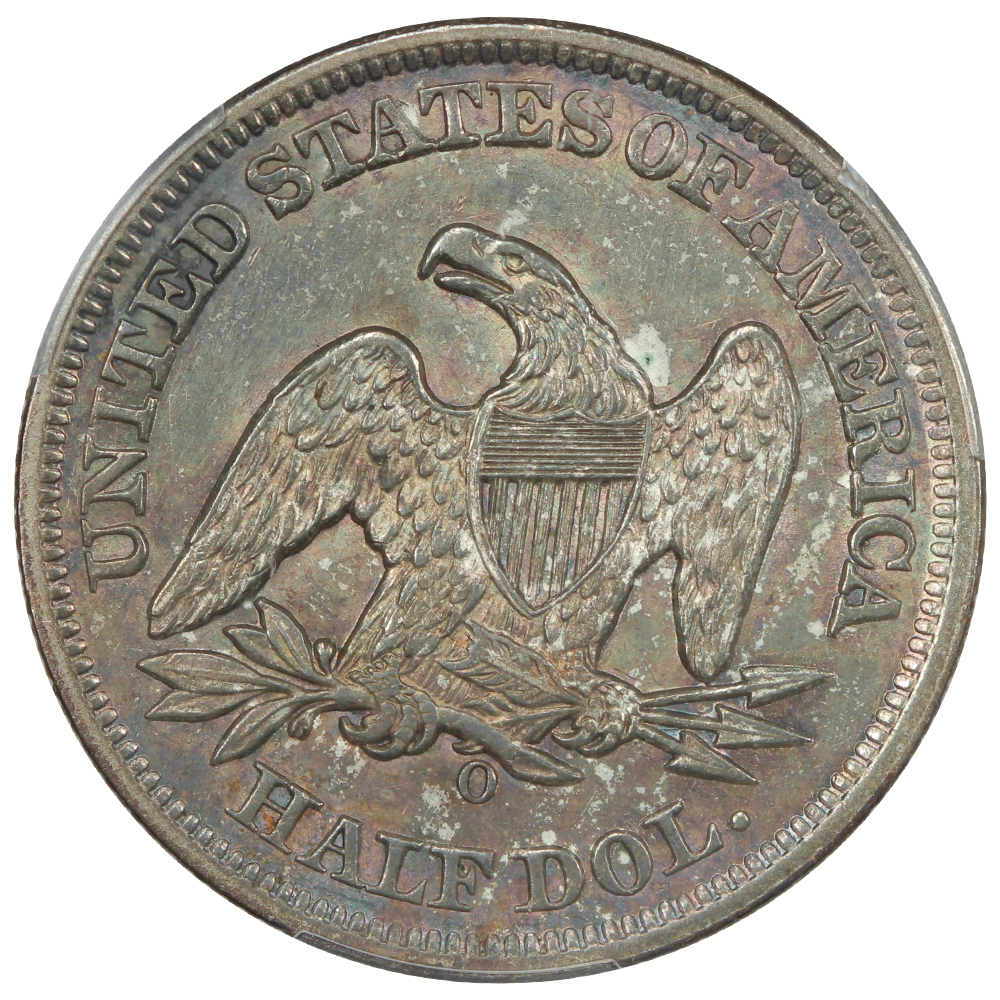 image for: 1856-O Large O, Repunched Date, FS-301, WB-9 50c PCGS MS62