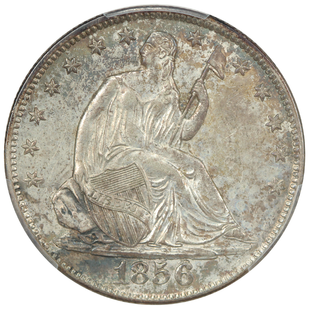 image for: 1856-O Large O, Repunched Date, FS-301, WB-9 50c PCGS MS62