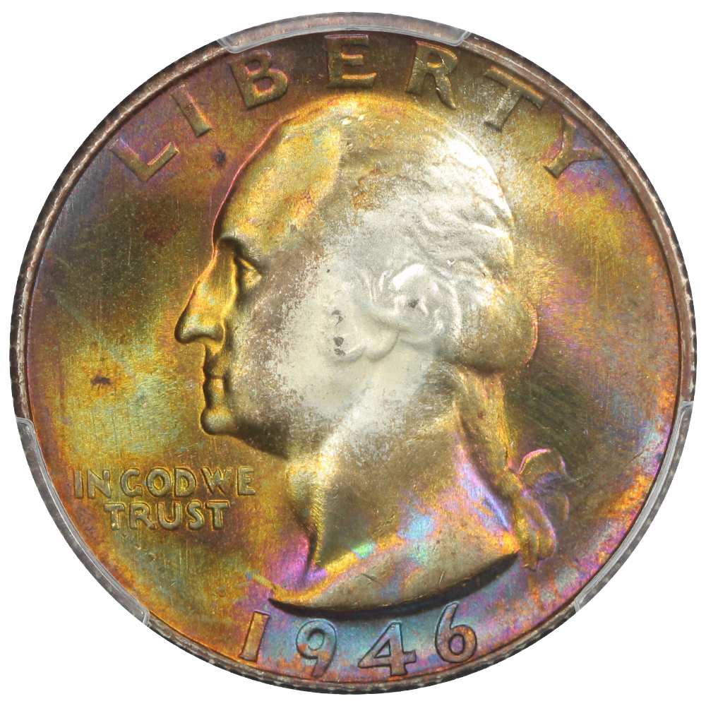 image for: 1946-S 25c PCGS MS68