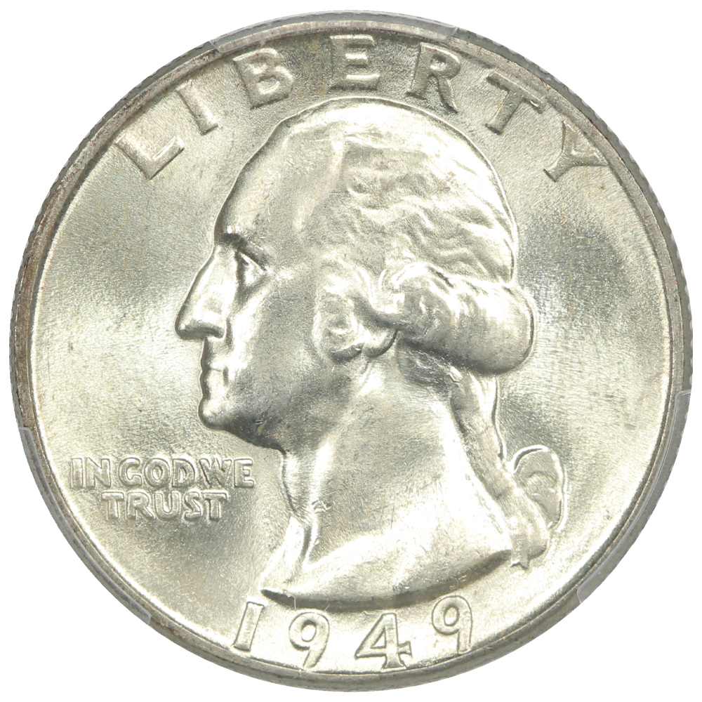 image for: 1949 25c PCGS MS66