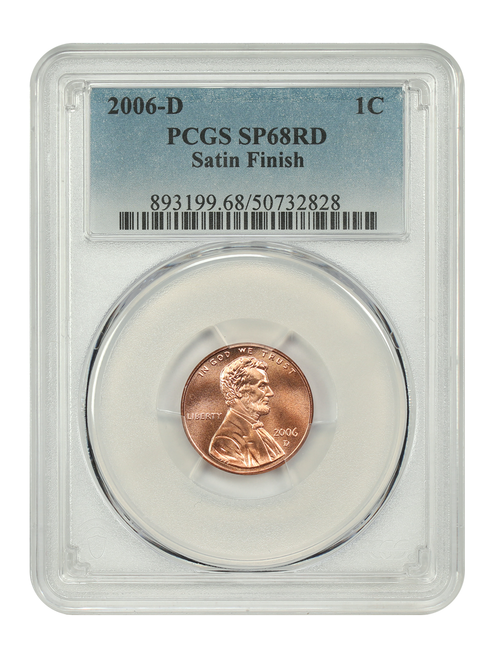 image for: 2006-D Satin Finish 1c PCGS MS68 RD