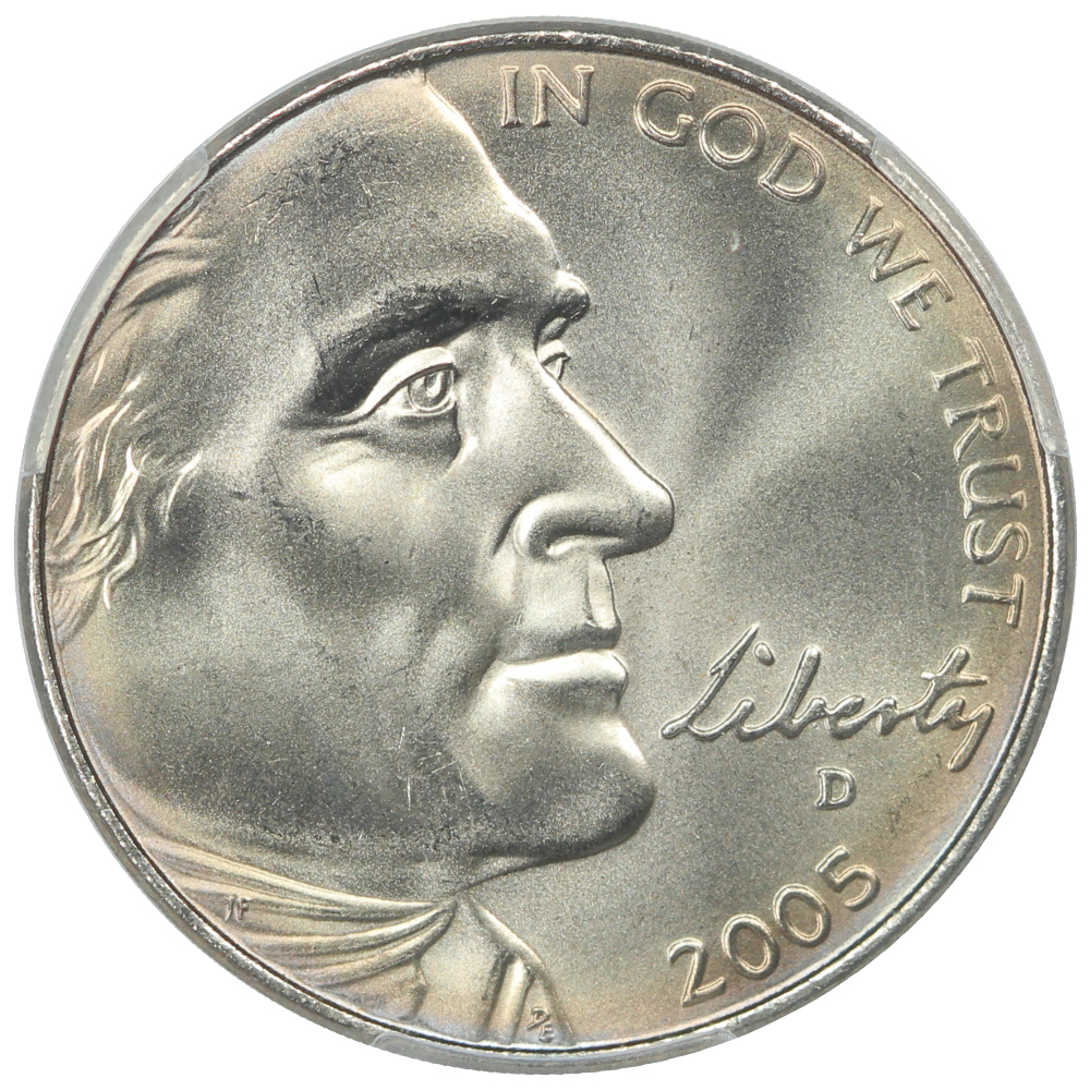 image for: 2005-D Ocean in View, Satin Finish 5c PCGS MS68