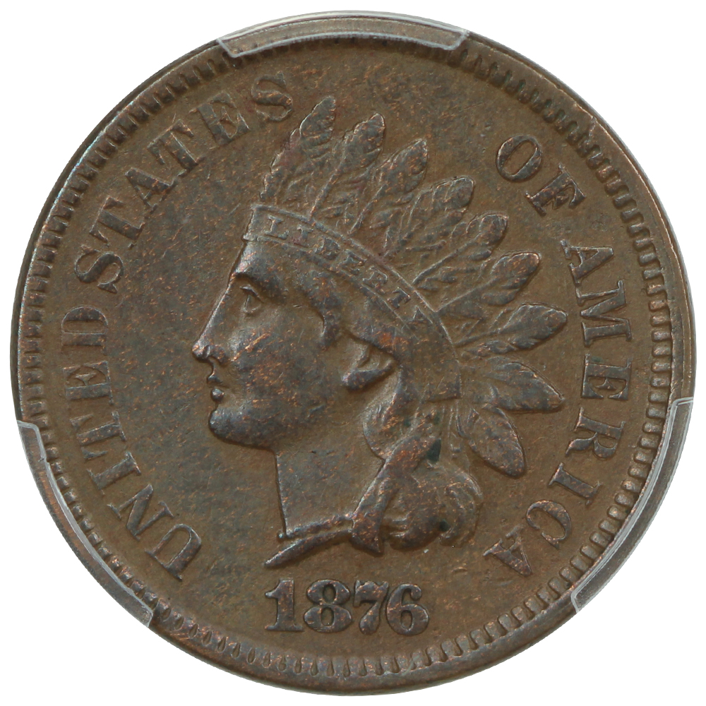 image for: 1876 1c PCGS XF40 BN