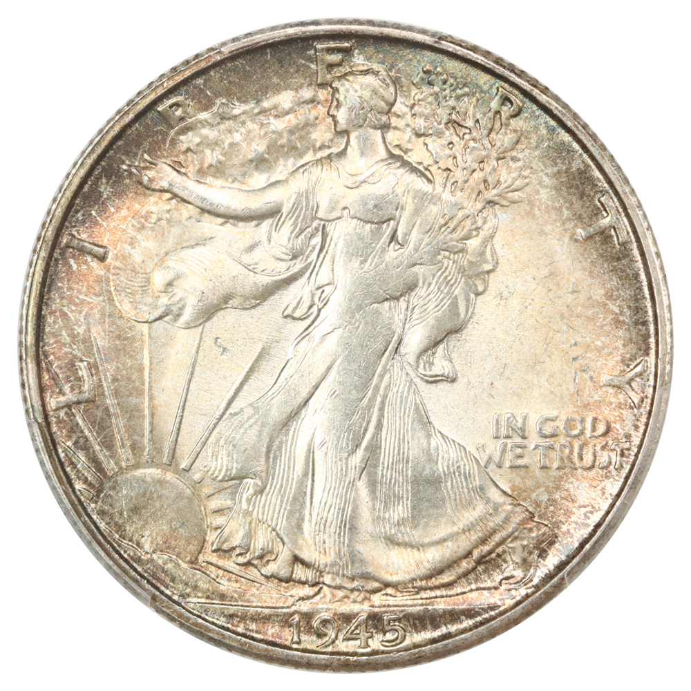 image for: 1945-S 50c PCGS MS65