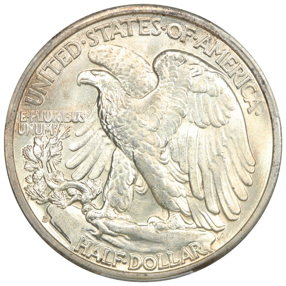 image for: 1942-D 50c PCGS MS65