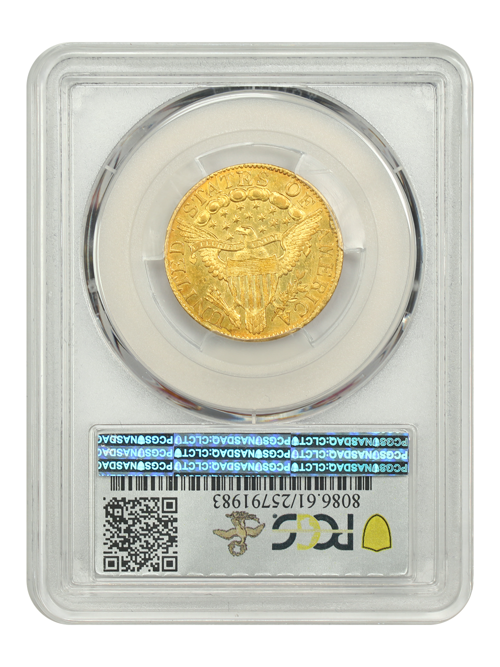 image for: 1804 Small 8 over Large 8 $5  PCGS MS61