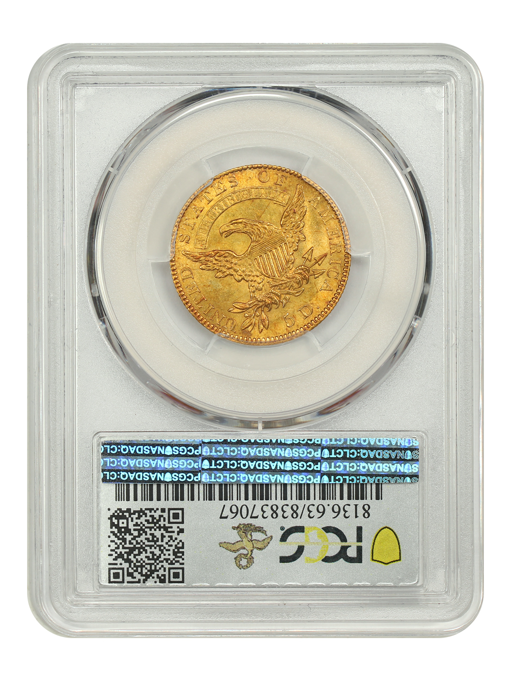 image for: 1827 $5 PCGS MS63