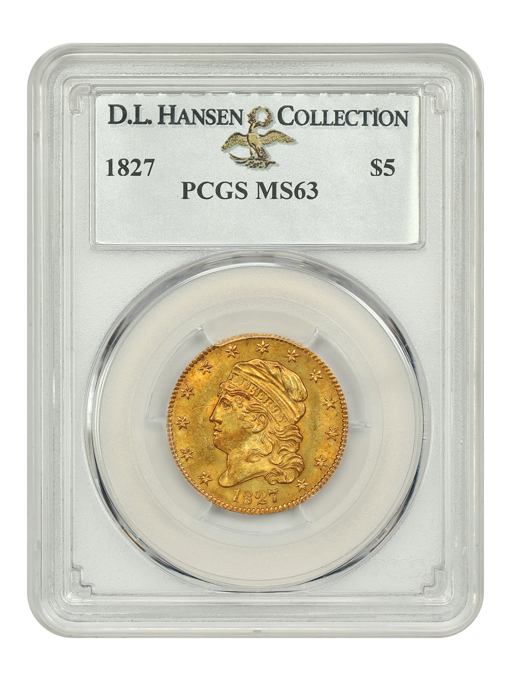 image for: 1827 $5 PCGS MS63