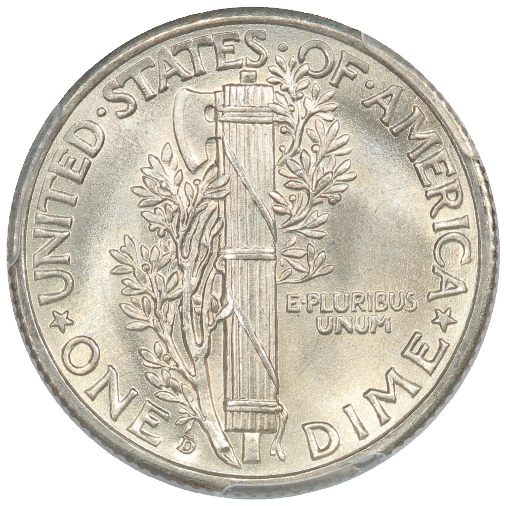 image for: 1937-D 10c PCGS MS66 FB