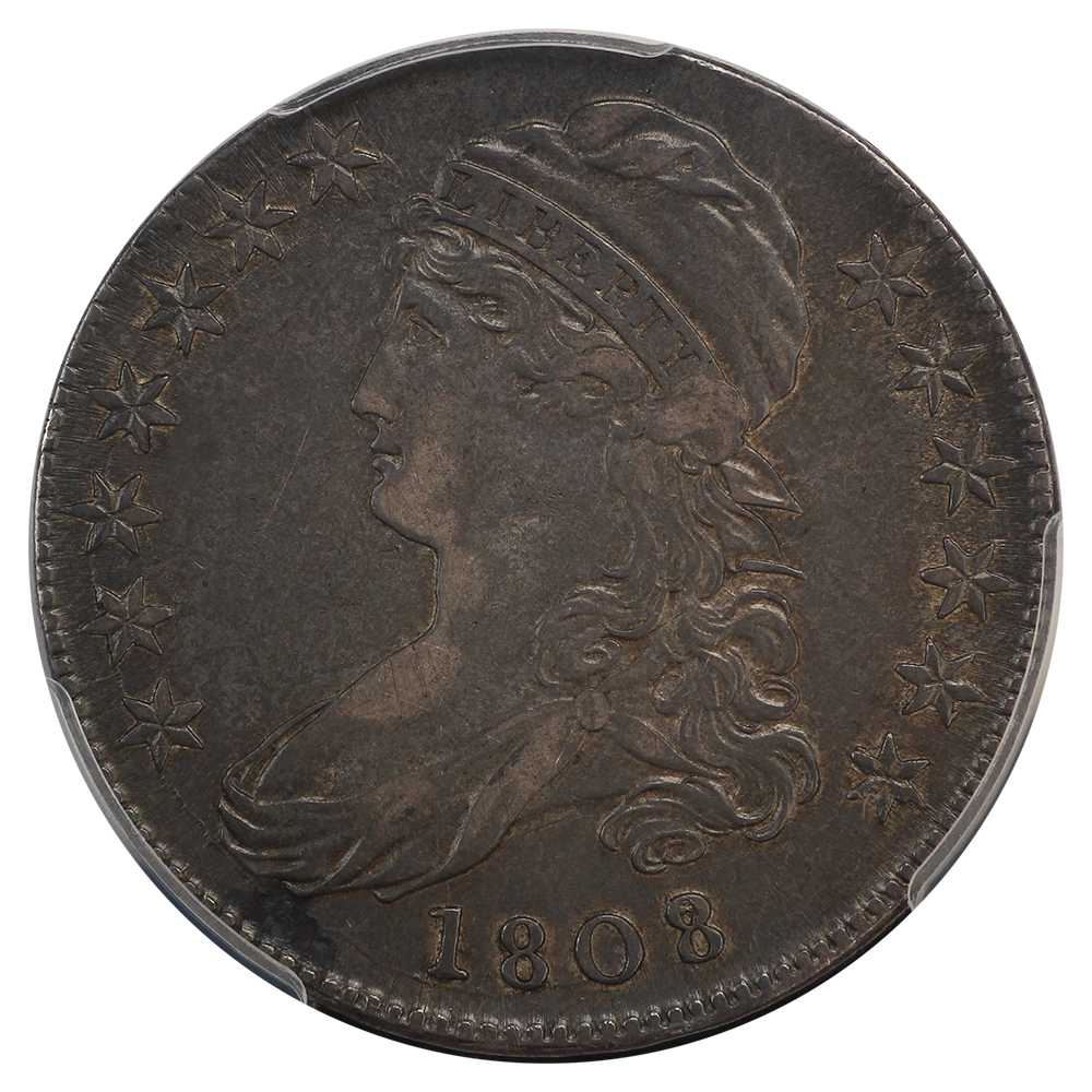 image for: 1808/7 50c PCGS XF40