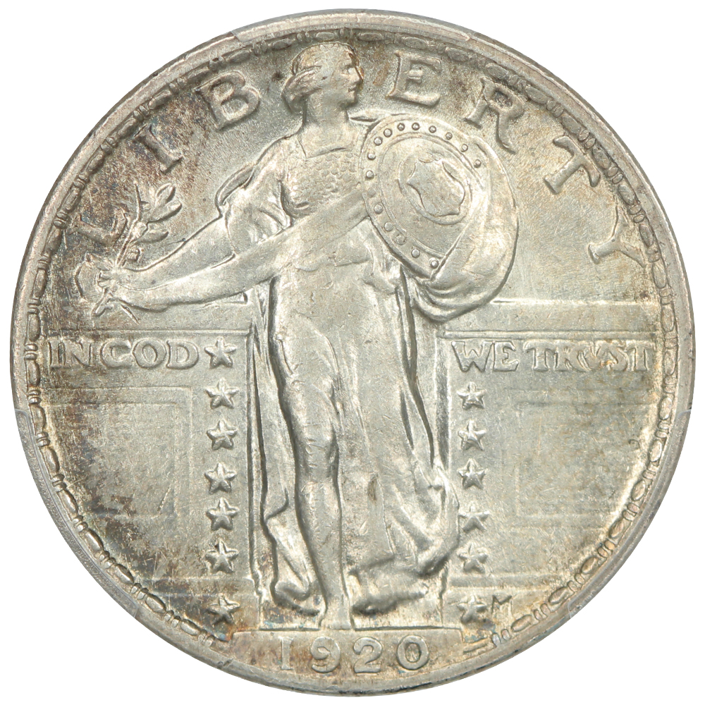 image for: 1920 25c PCGS AU58