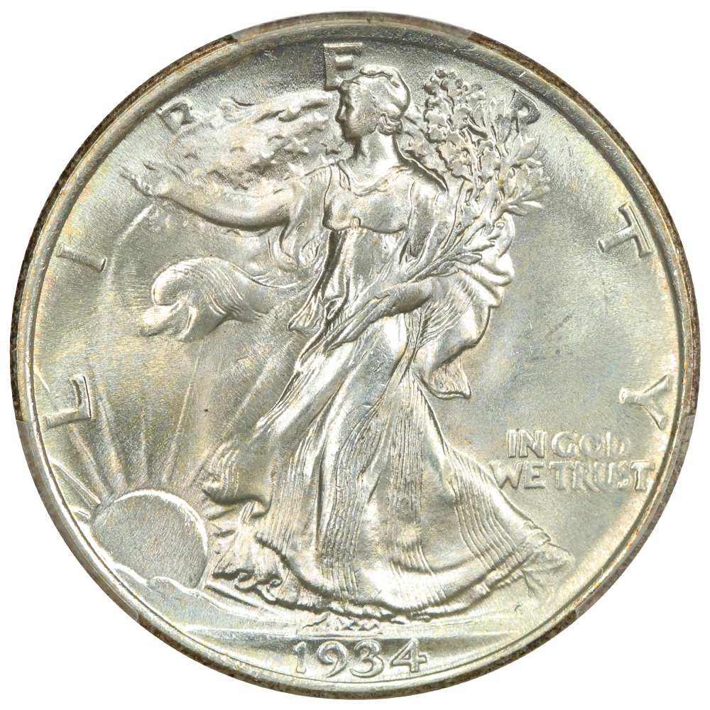 image for: 1934 50c PCGS MS66