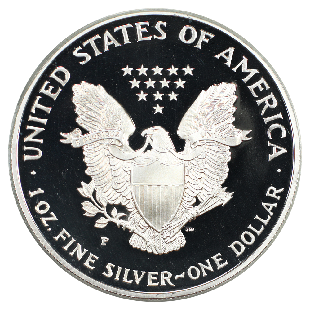 image for: 1996-P Silver Eagle $1  PCGS PR70 DCAM