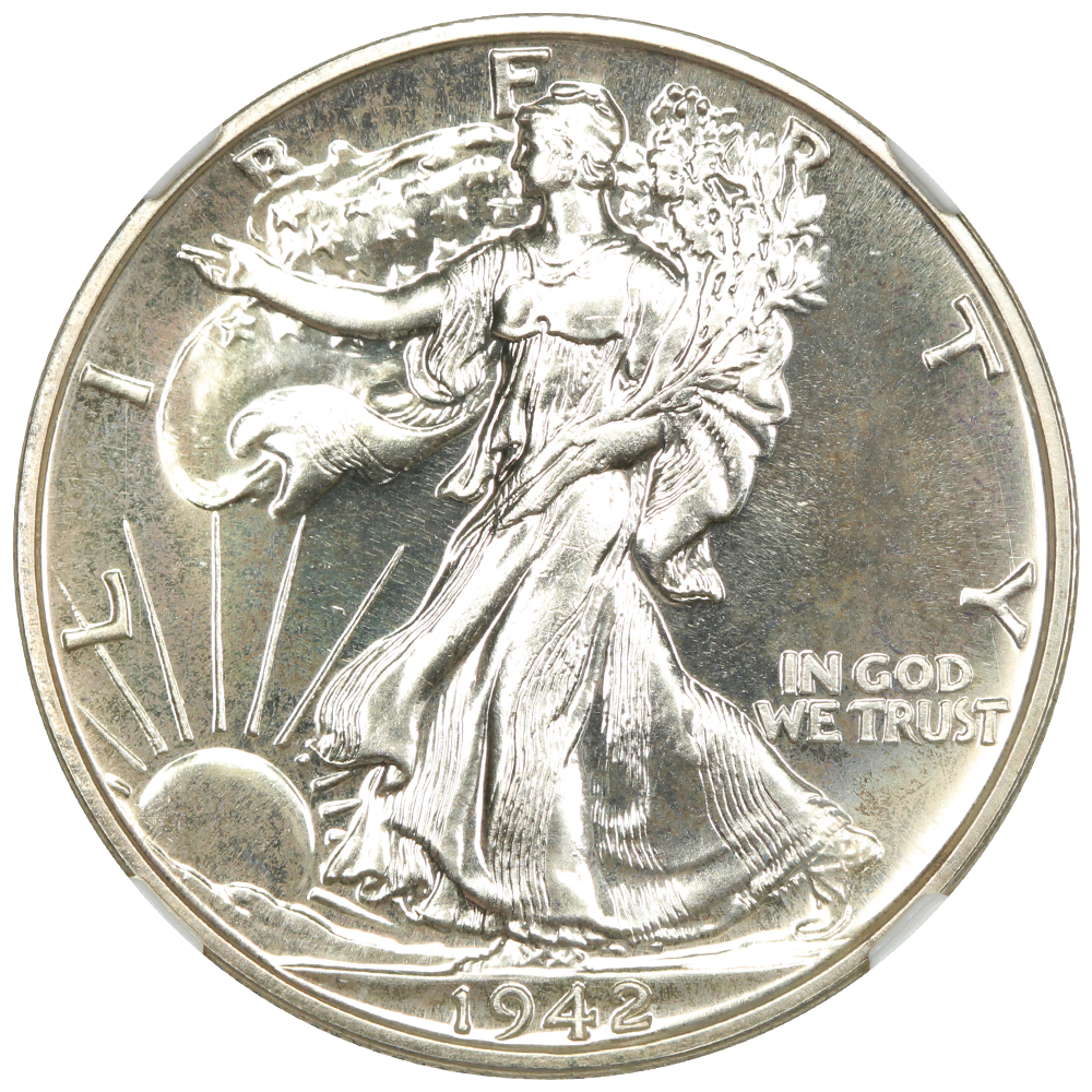 image for: 1942 50c NGC PR68