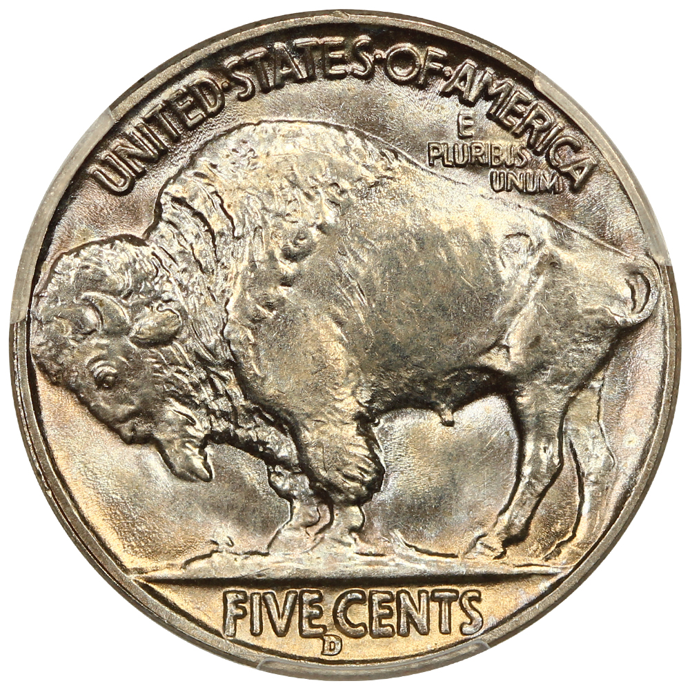 image for: 1938-D Buffalo 5c PCGS MS68