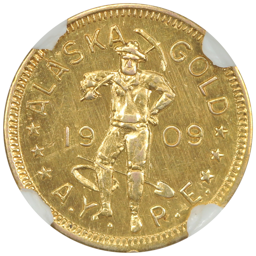 image for: 1909 Alaska-Yukon Expo, Gold, HK-360 SC$1 NGC MS63