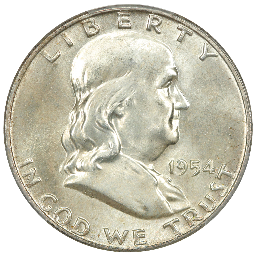 image for: 1954-D 50c PCGS MS66 FBL