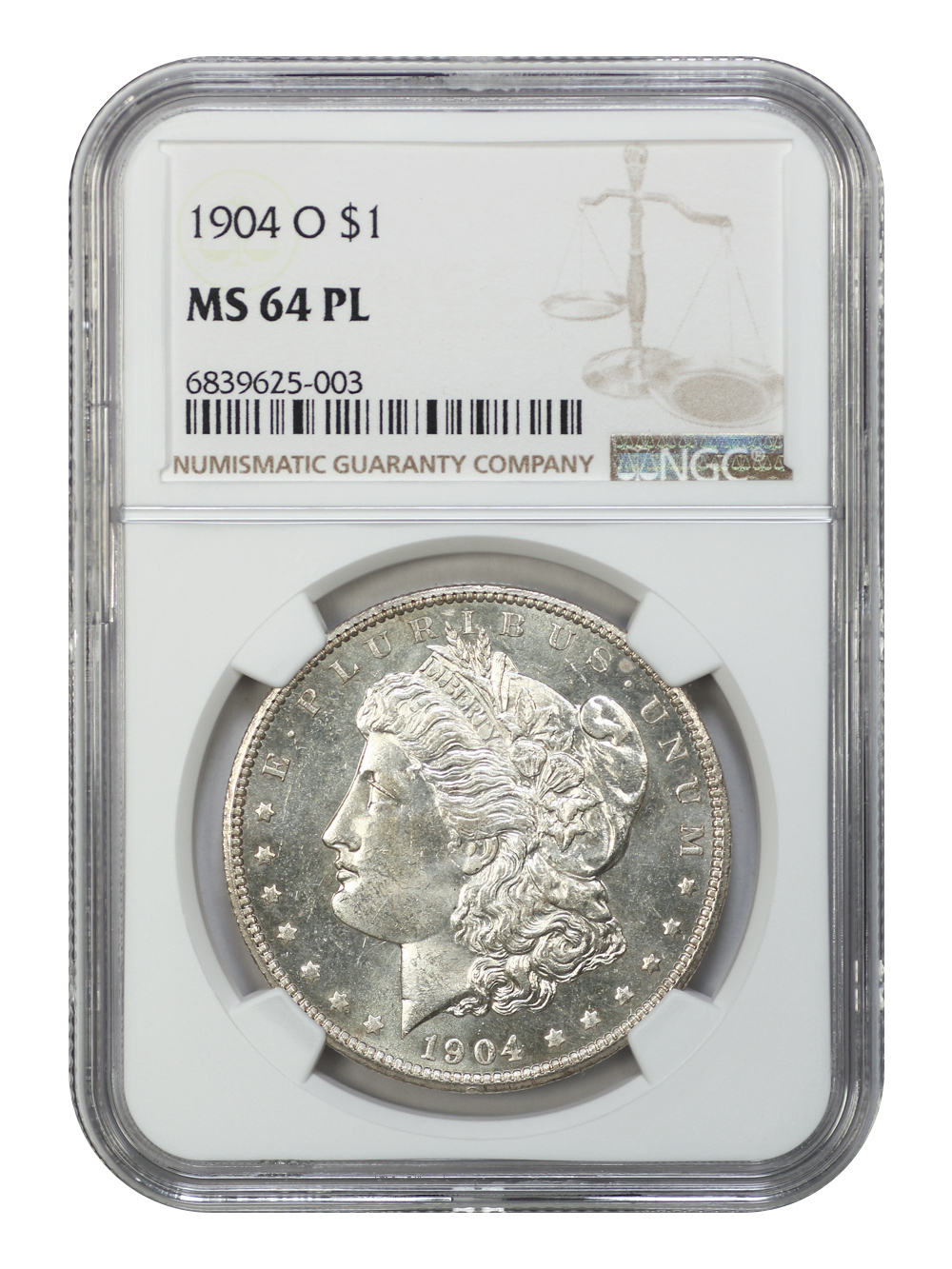 image for: 1904-O $1 NGC MS64 PL