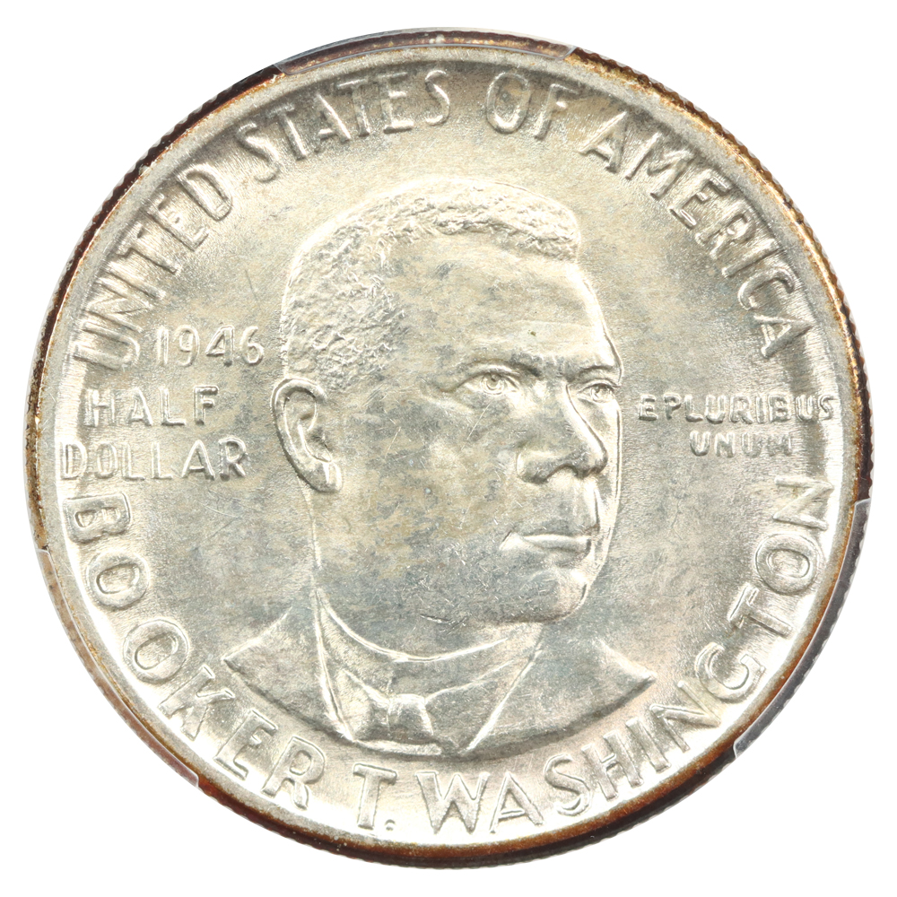 image for: 1946-D Booker T. Washington 50c PCGS MS67