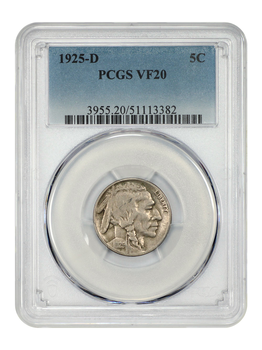 image for: 1925-D 5c PCGS VF20