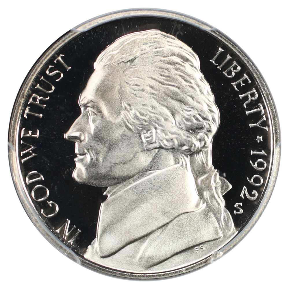 image for: 1992-S 5c PCGS PR69 DCAM