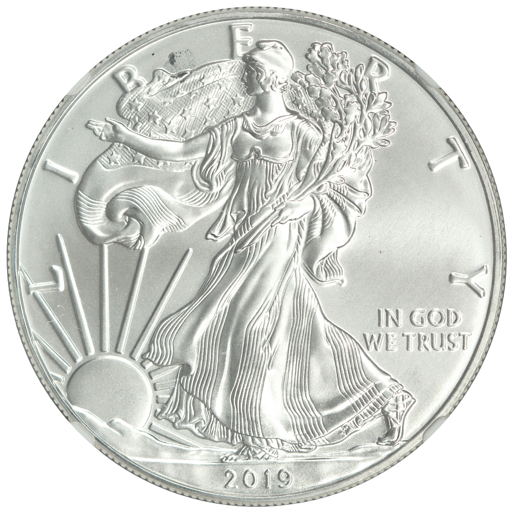 image for: 2019 Silver Eagle $1  NGC MS69
