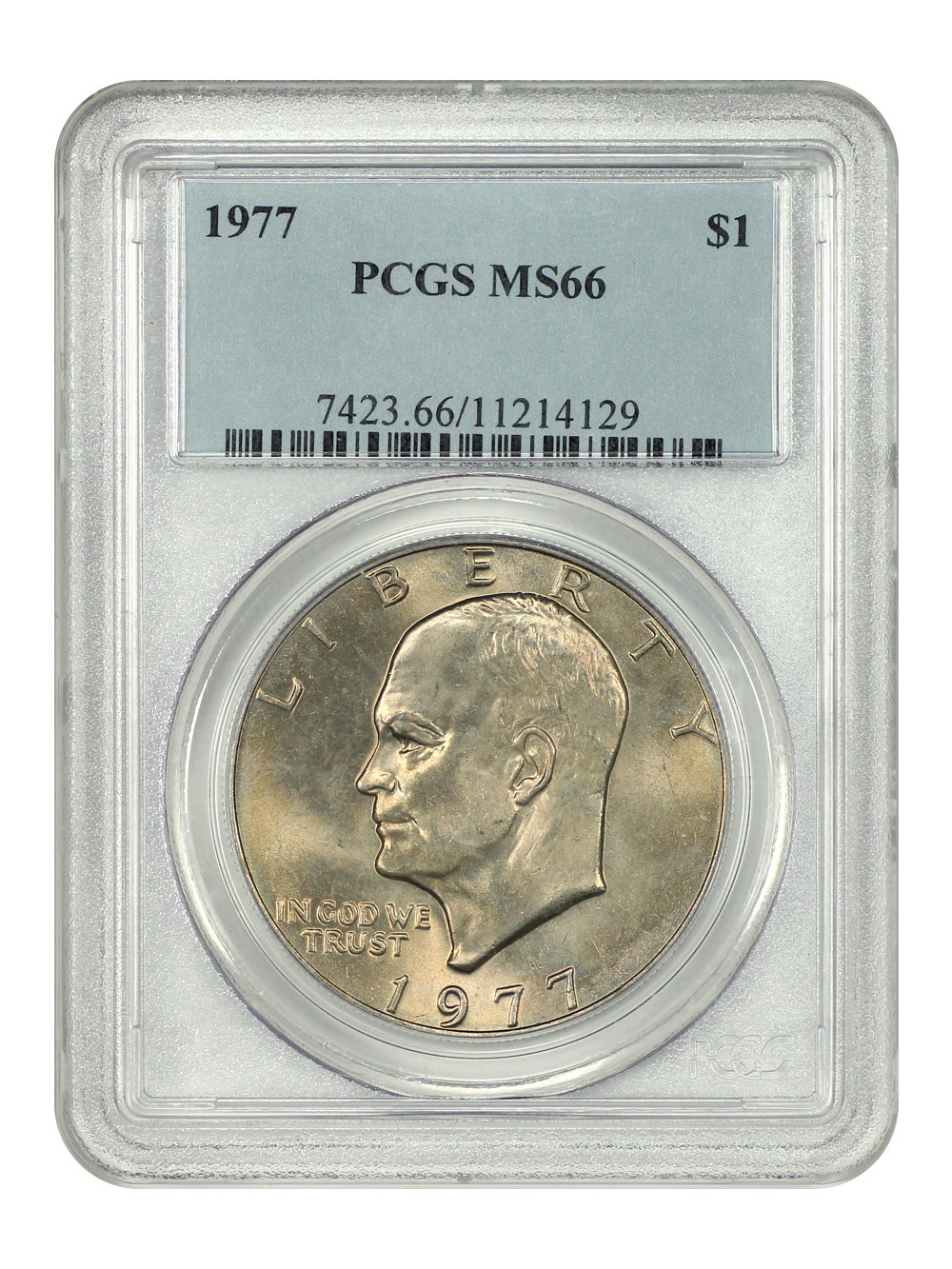 1977 $1 PCGS MS66