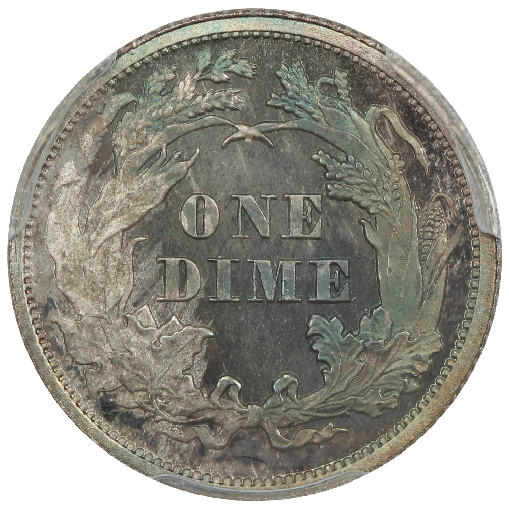 image for: 1866 10c PCGS PR67
