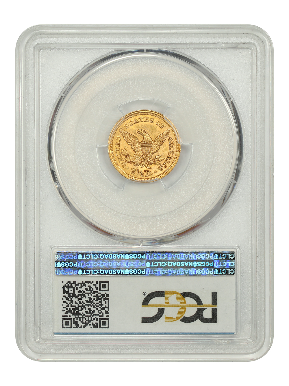 image for: 1852 $2 1/2 PCGS MS64