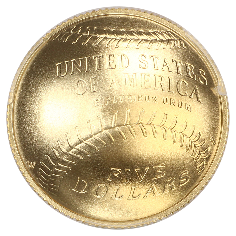 image for: 2014-W Baseball Hall of Fame G$5  PCGS MS69