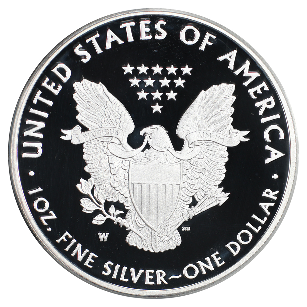 image for: 2020-W Silver Eagle, v75 Privy WWII Anniversary $1  PCGS PR69 DCAM