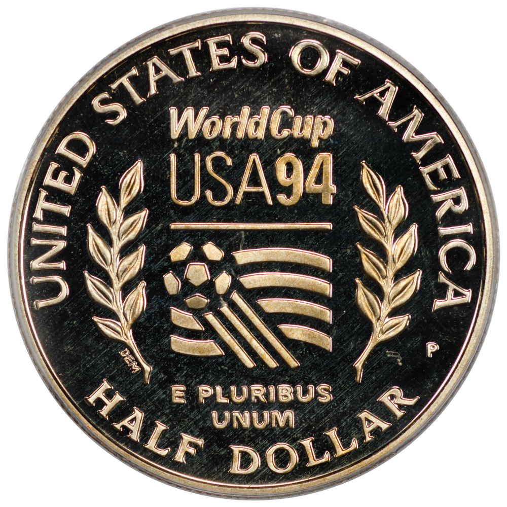 thumbnail for: 1994-P World Cup Tournament 50c PCGS PR69 DCAM