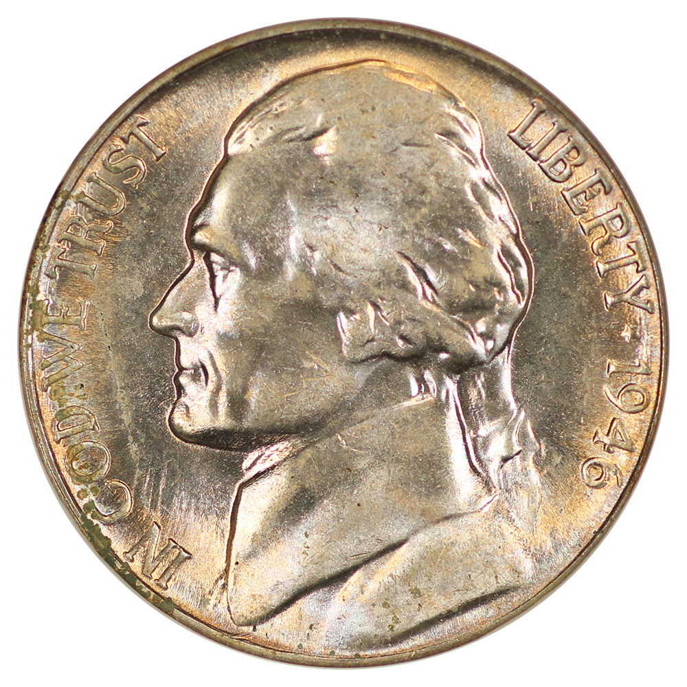 image for: 1946-S 5c NGC MS67