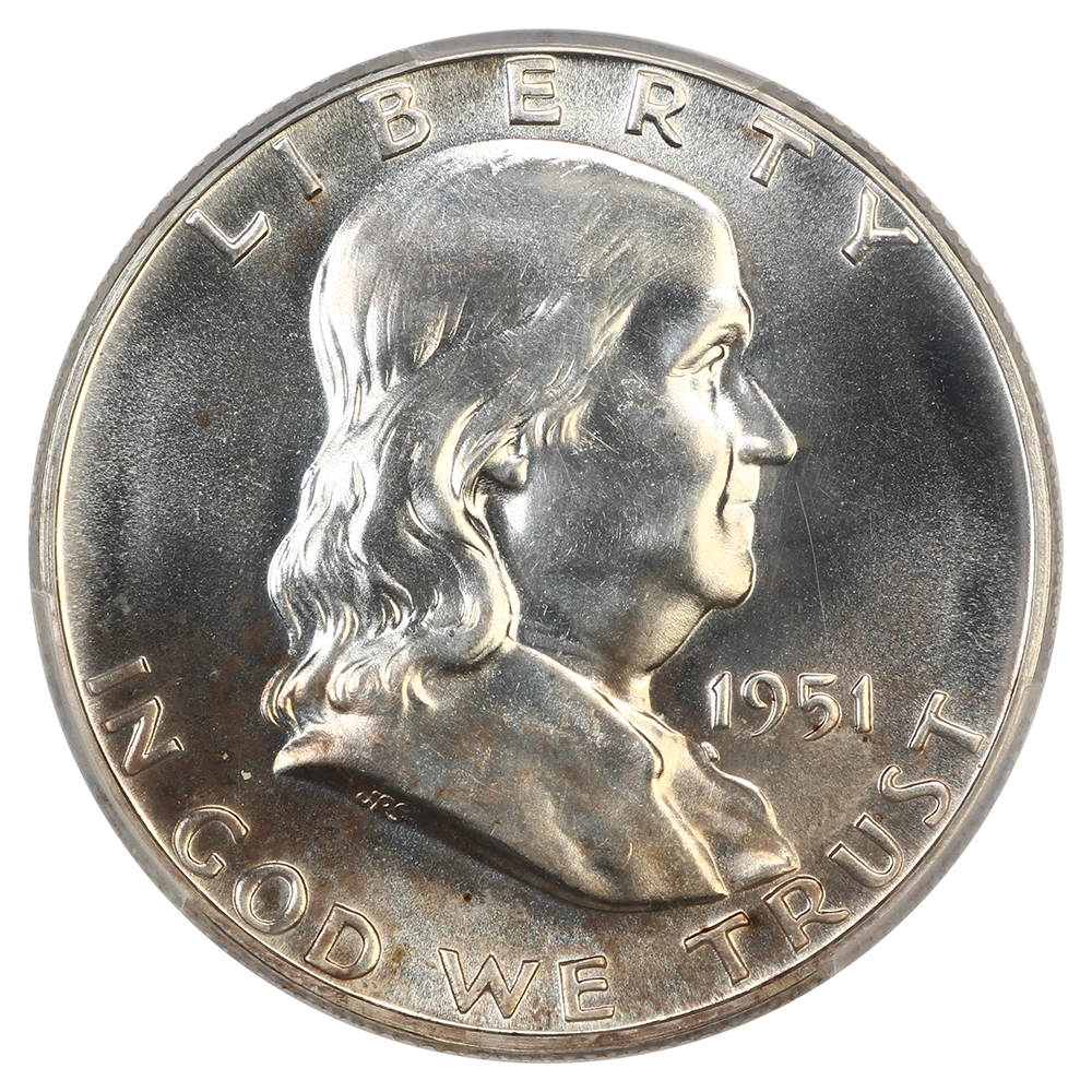 image for: 1951 Doubled Die Reverse, FS-801 50c PCGS PR64