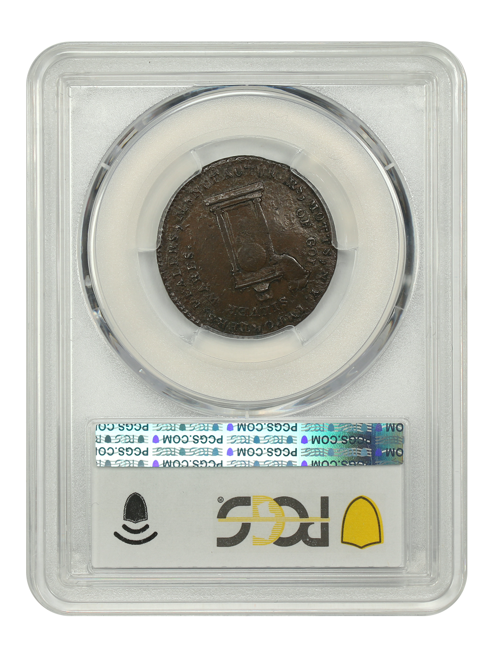 image for: "1789" Mott, Thin Engrailed Edge Token PCGS AU55