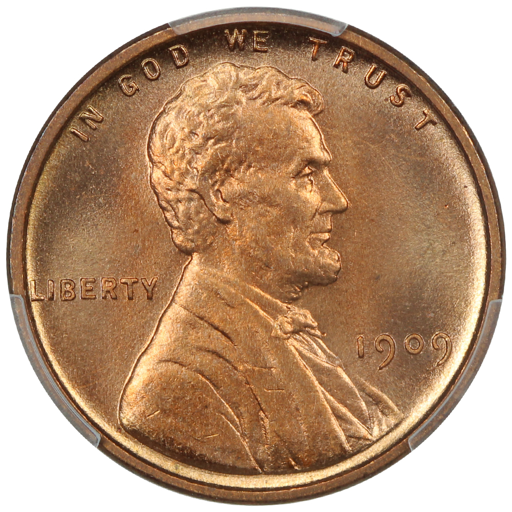 image for: 1909 VDB 1c PCGS MS67 RD