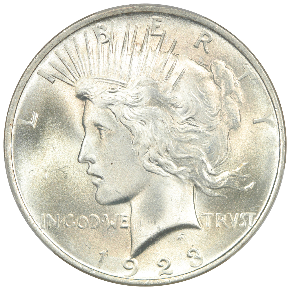 image for: 1923 $1  PCGS MS66