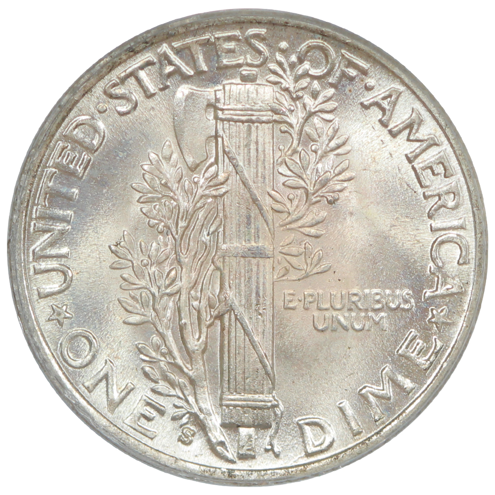 image for: 1937-S 10c PCGS MS67
