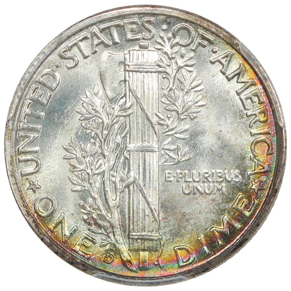 image for: 1942-D 10c PCGS MS68 FB