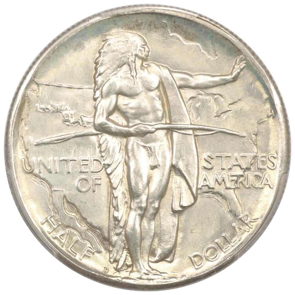 image for: 1933-D Oregon Trail 50c PCGS MS67