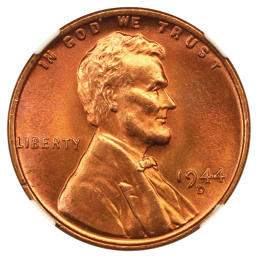 image for: 1944-D 1c NGC MS67 RD