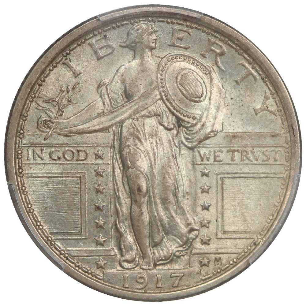 image for: 1917 Type 1 25c PCGS MS64 FH