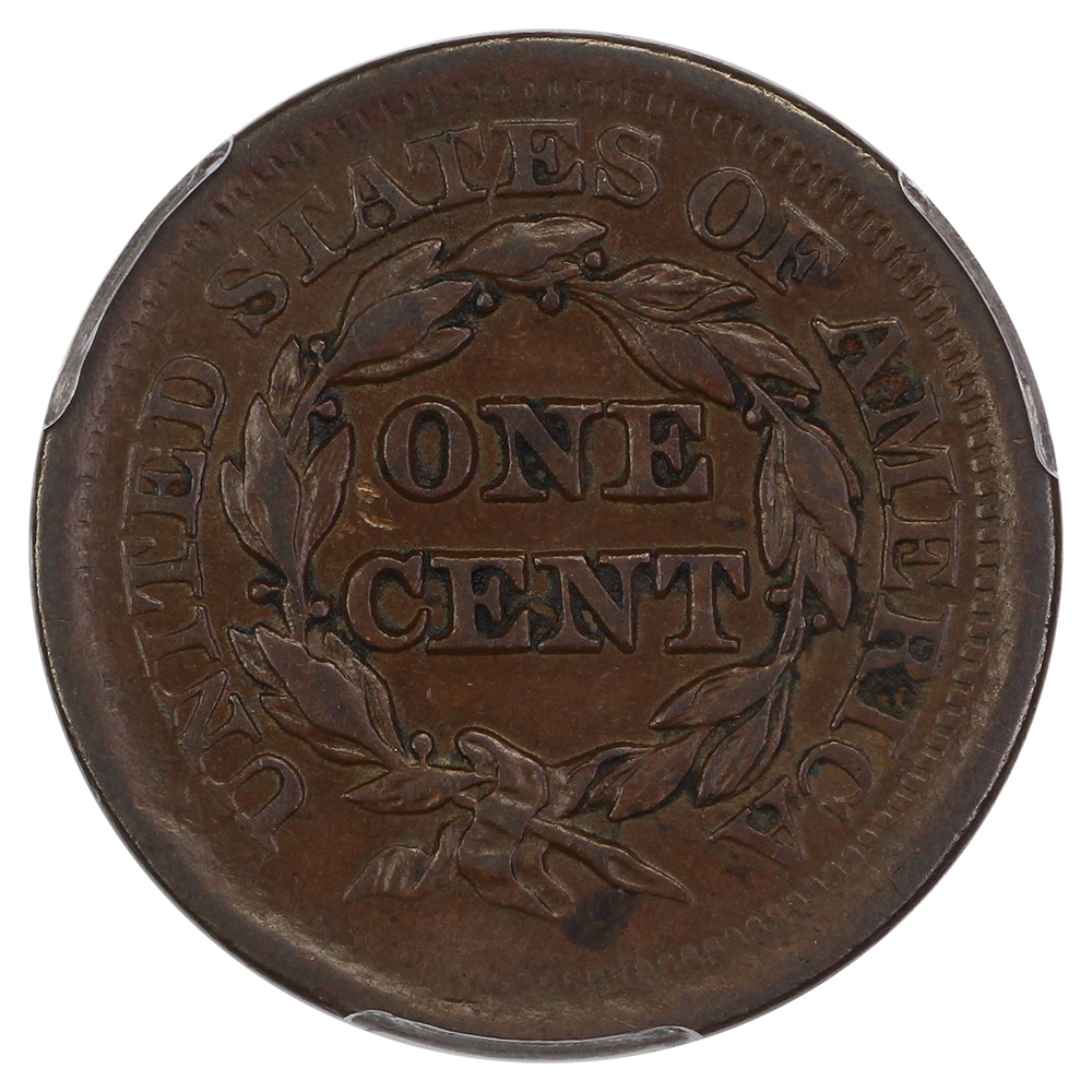 image for: 1852 1c PCGS AU50 BN
