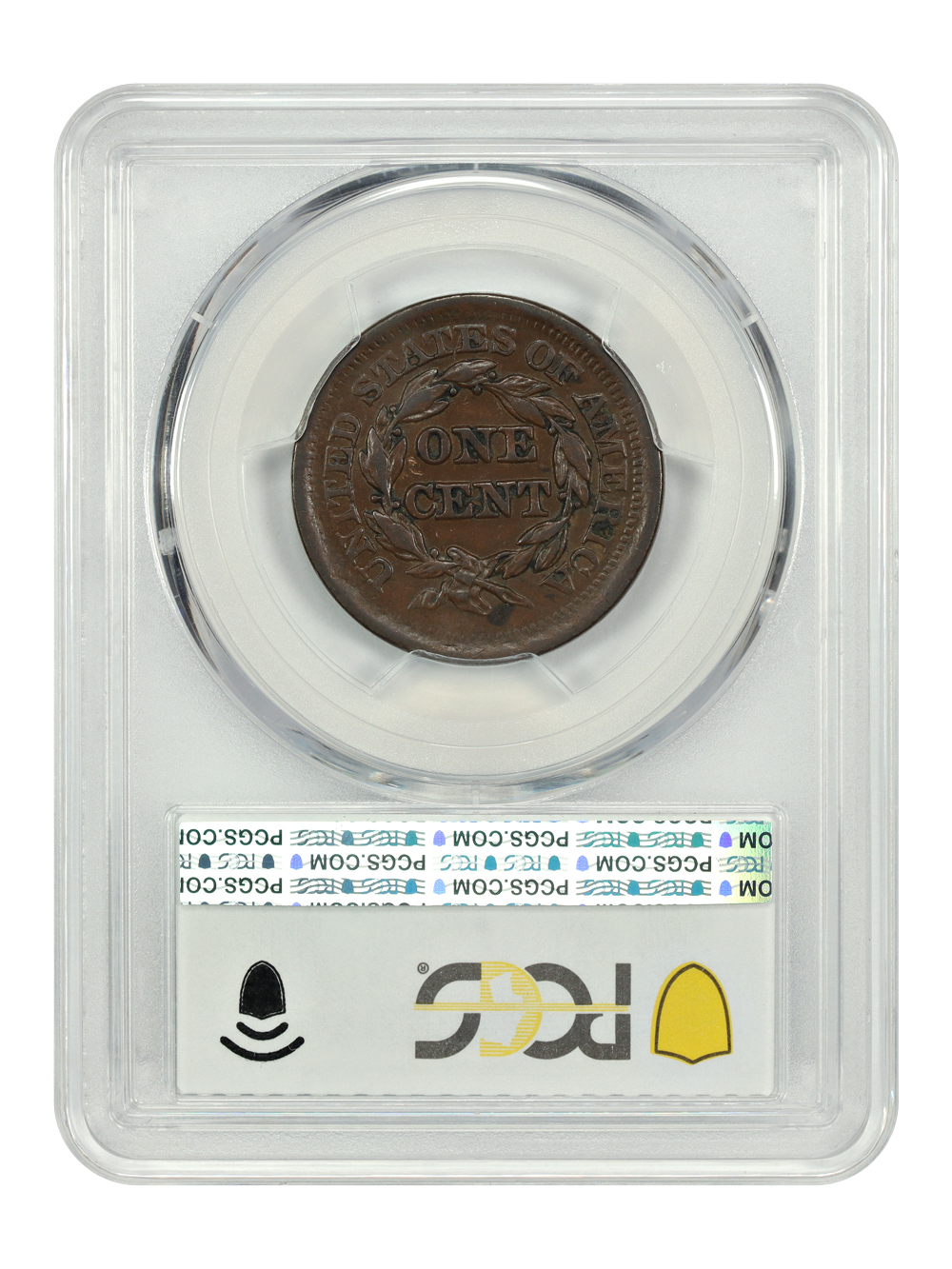 image for: 1852 1c PCGS AU50 BN