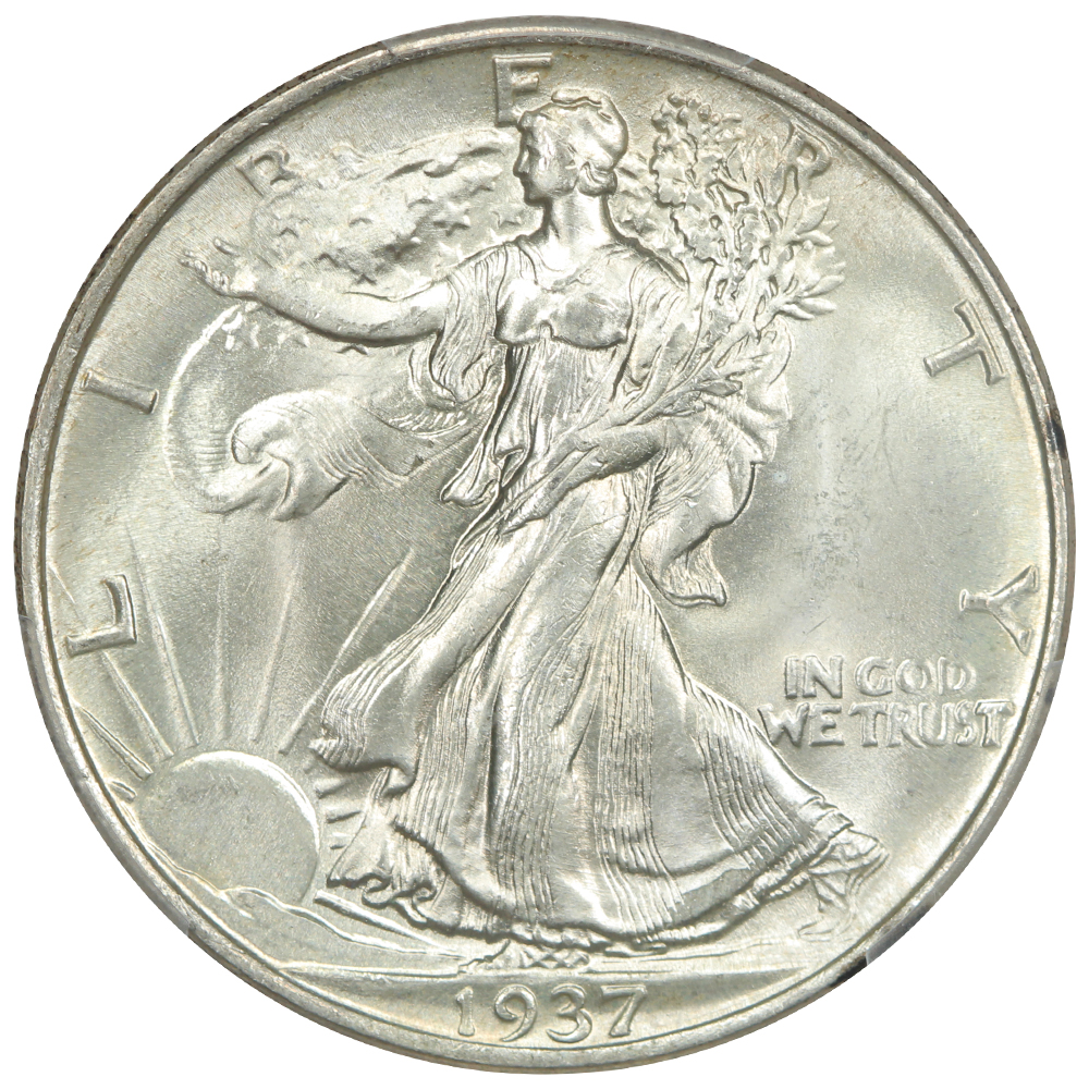 image for: 1937 50c PCGS MS67