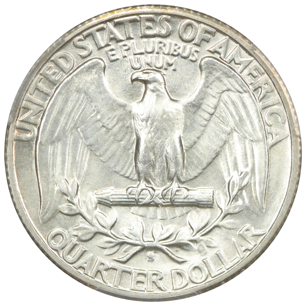 image for: 1943-S Doubled Die Obverse 25c PCGS MS66