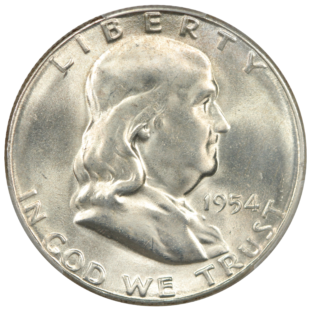 image for: 1954-S 50c PCGS MS66 FBL