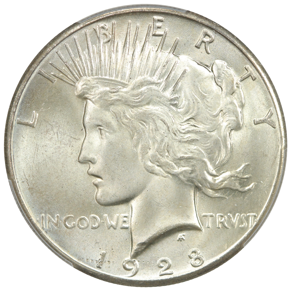 image for: 1928 $1 PCGS MS65