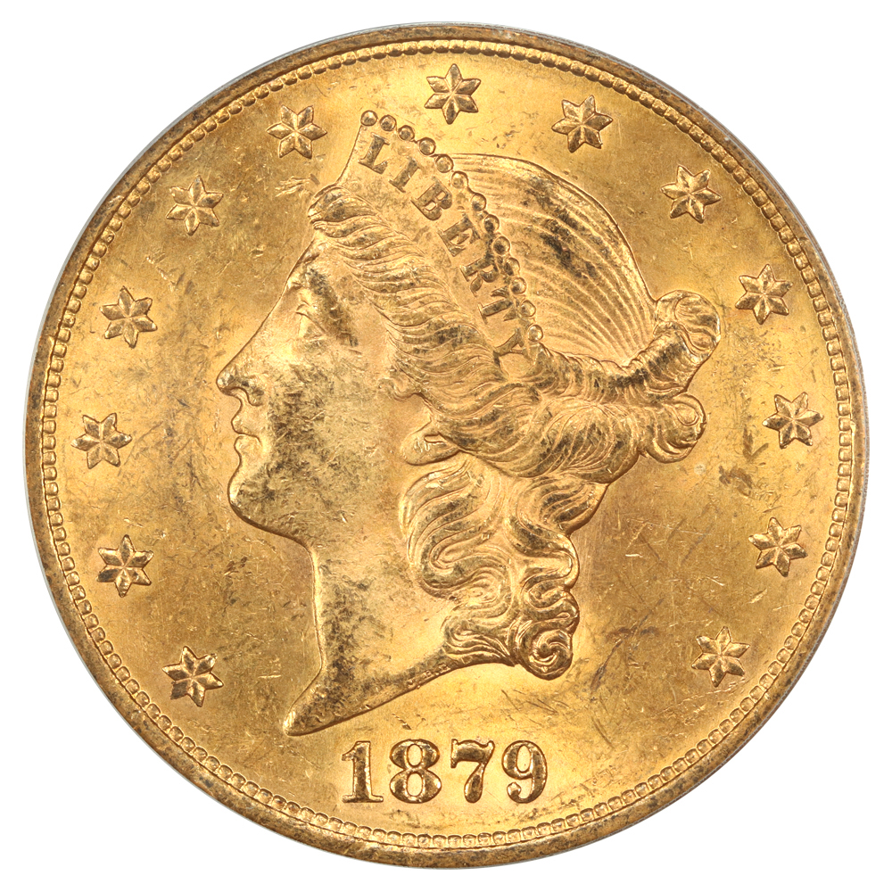 image for: 1879-S $20  PCGS MS62